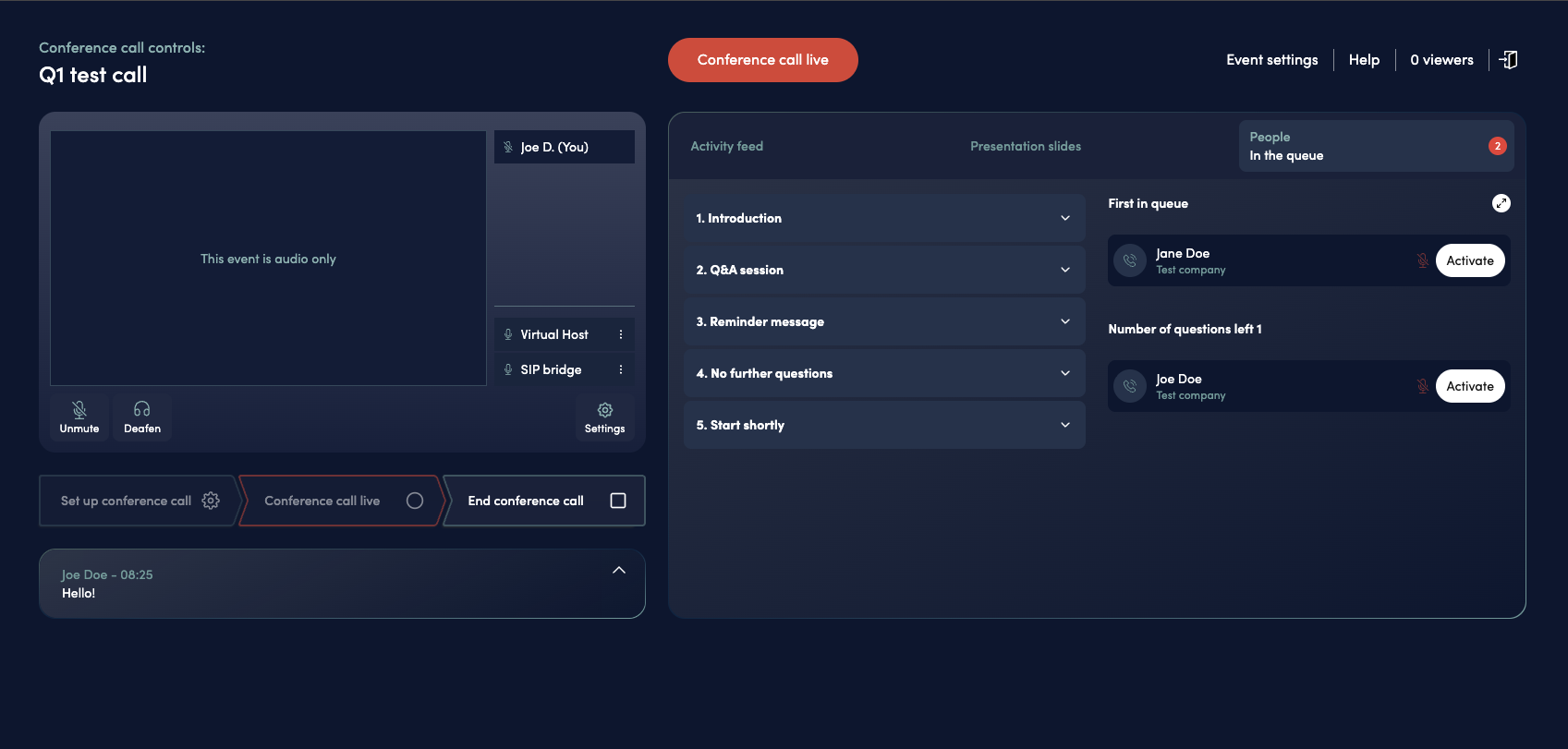 Conference Call Live